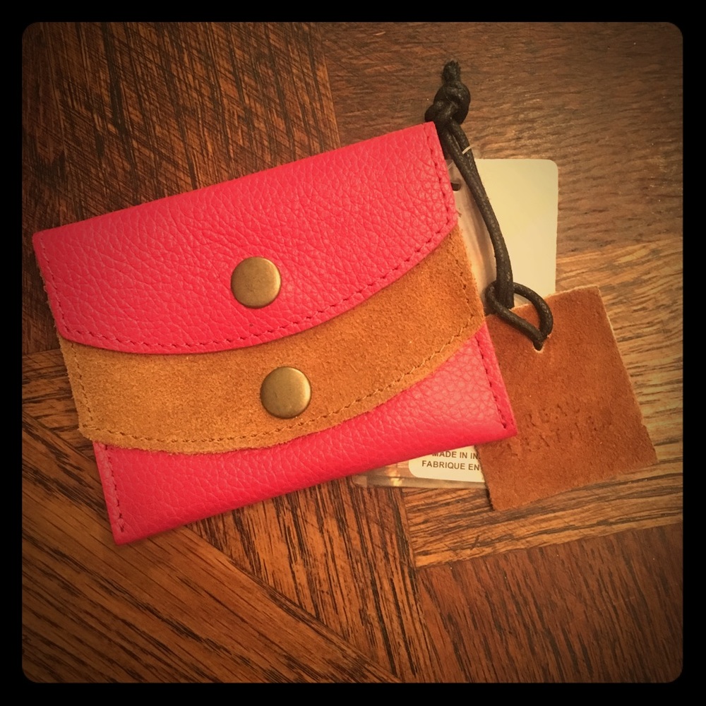 Mini BDG wallet—rose/pink